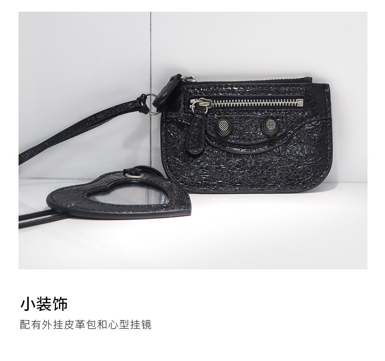 Crescent Genuine Leather Crossbody Bag