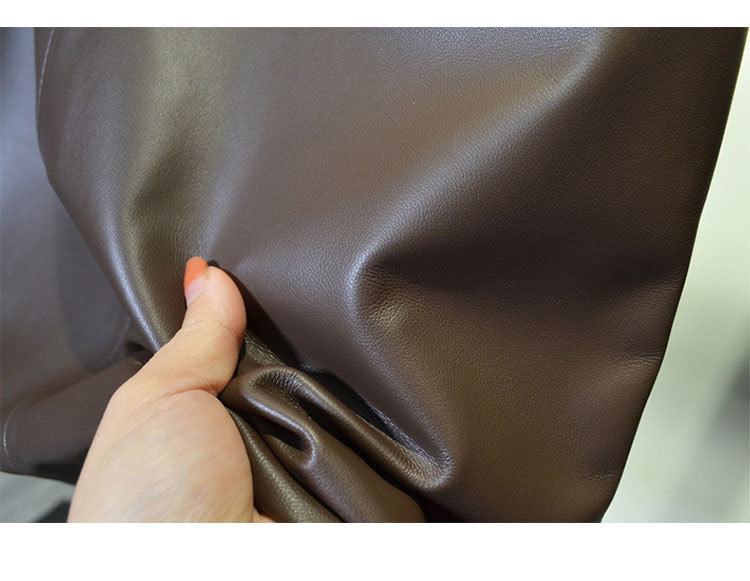 Women’s Sheepskin Leather A-Line Dress