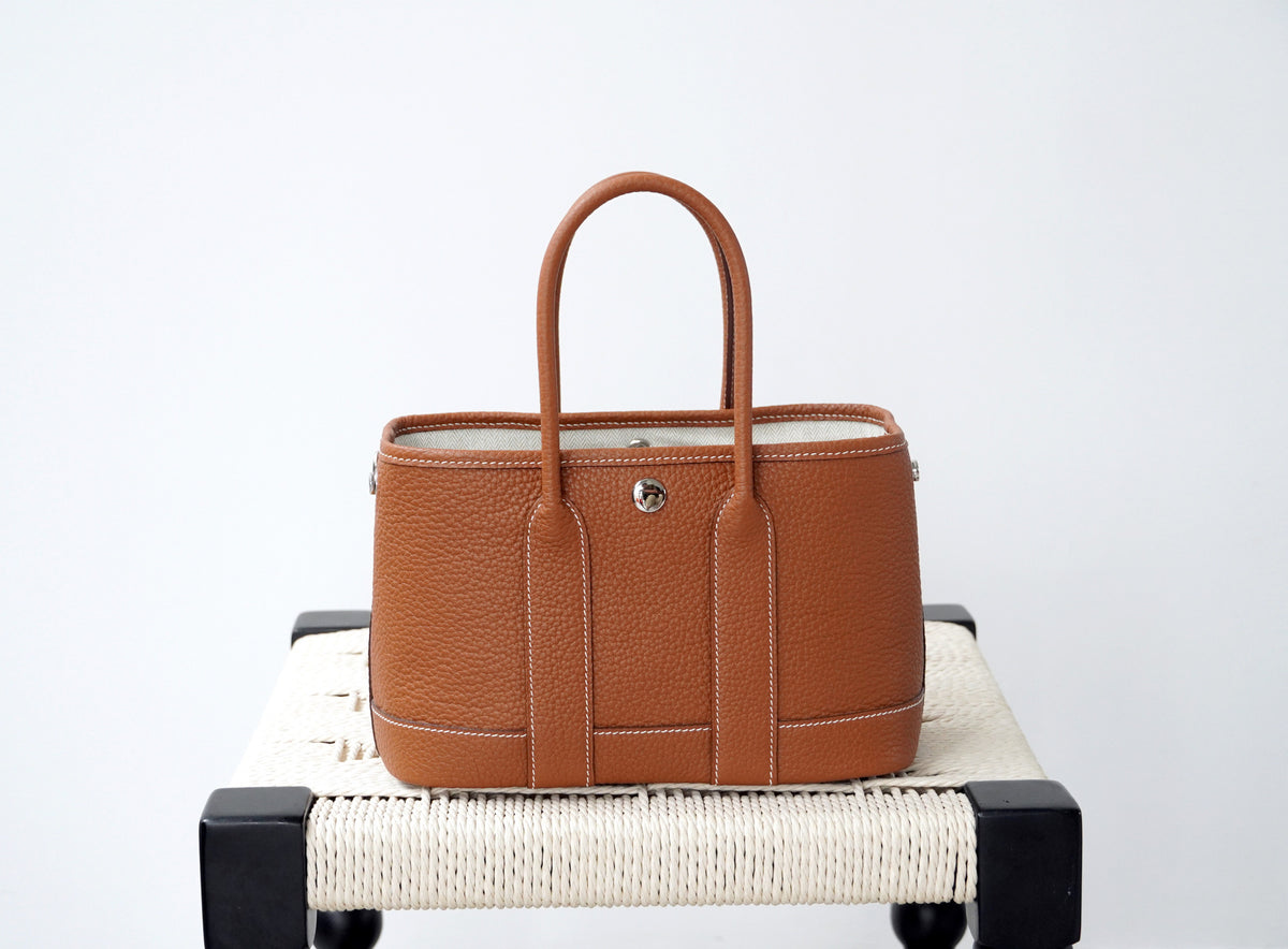 Mini Garden Genuine Leather Handbag
