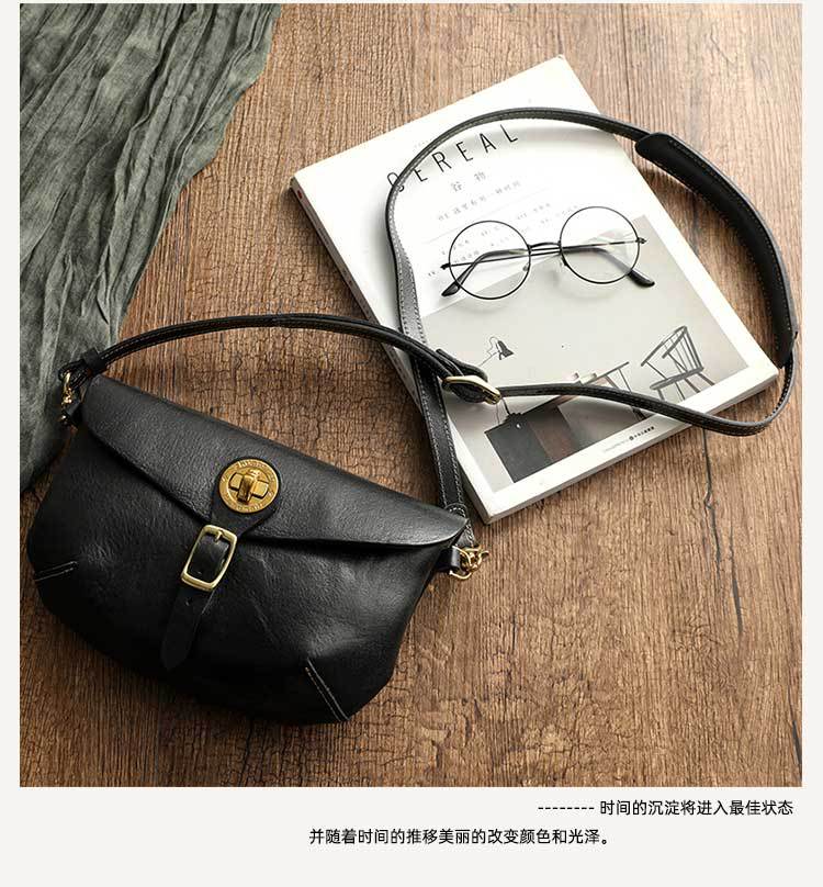 Genuine Leather Vintage Saddle Bag