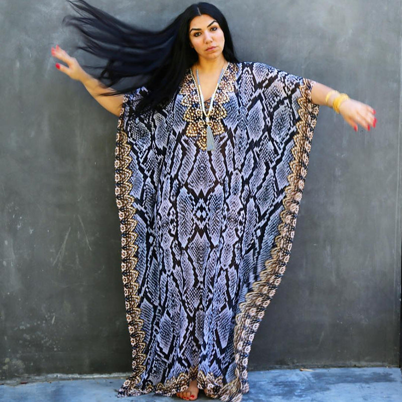 Printed Beach Cover-Up