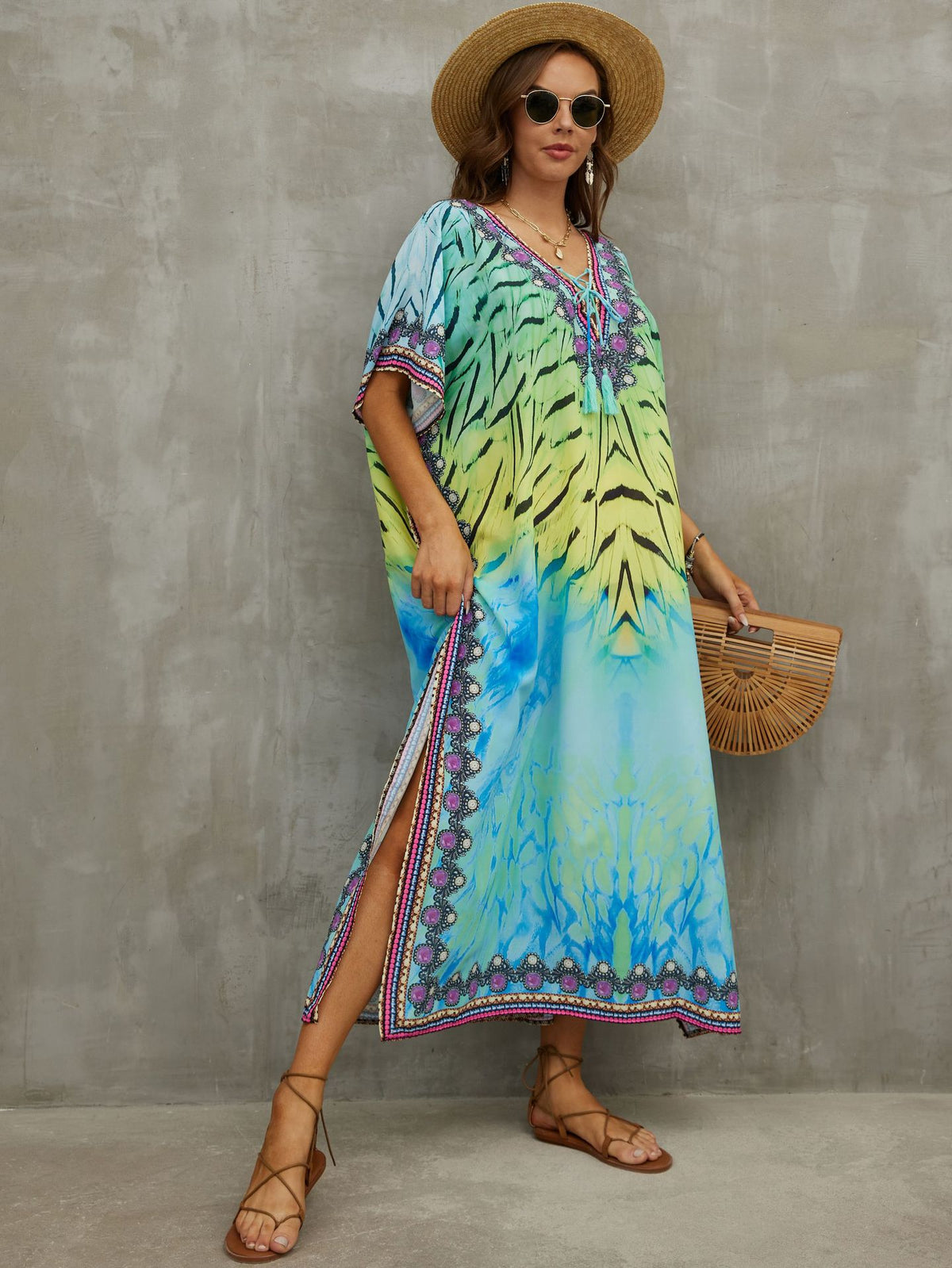 Printed Beach Cover-Up