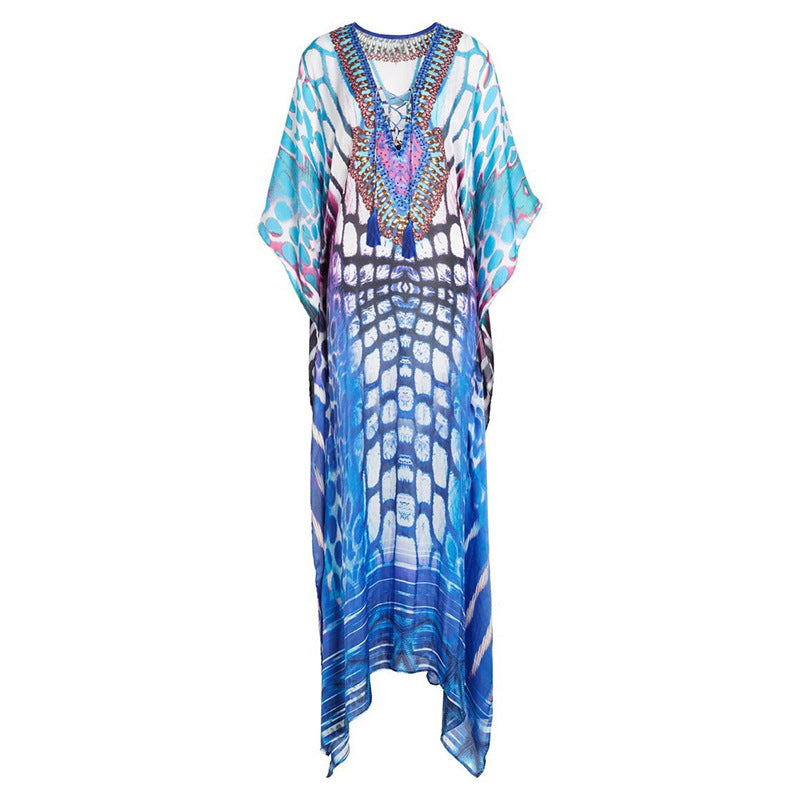 Printed Beach Cover-Up