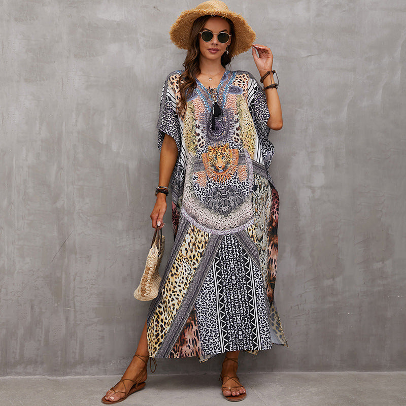 Printed Beach Cover-Up