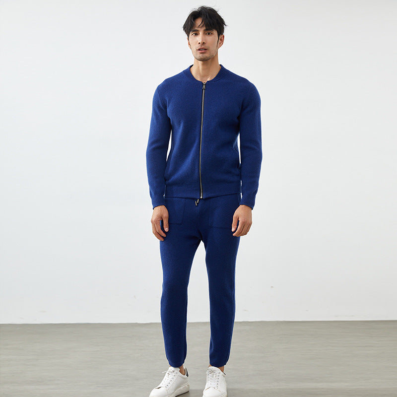 Men’s Cashmere-Wool Straight-Leg Pants