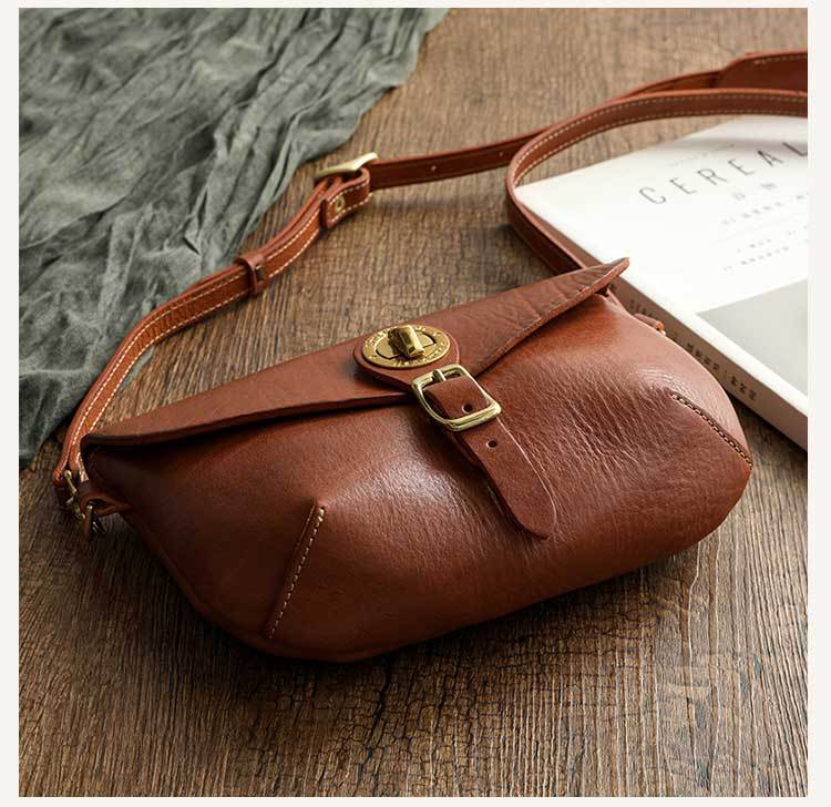 Genuine Leather Vintage Saddle Bag