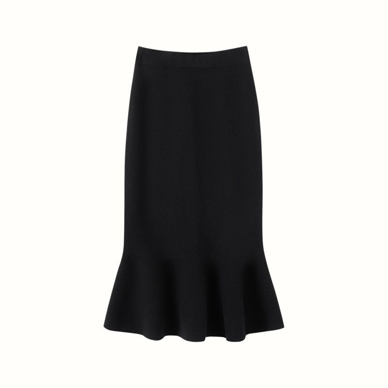 Women’s Cashmere-Wool Fishtail Skirt