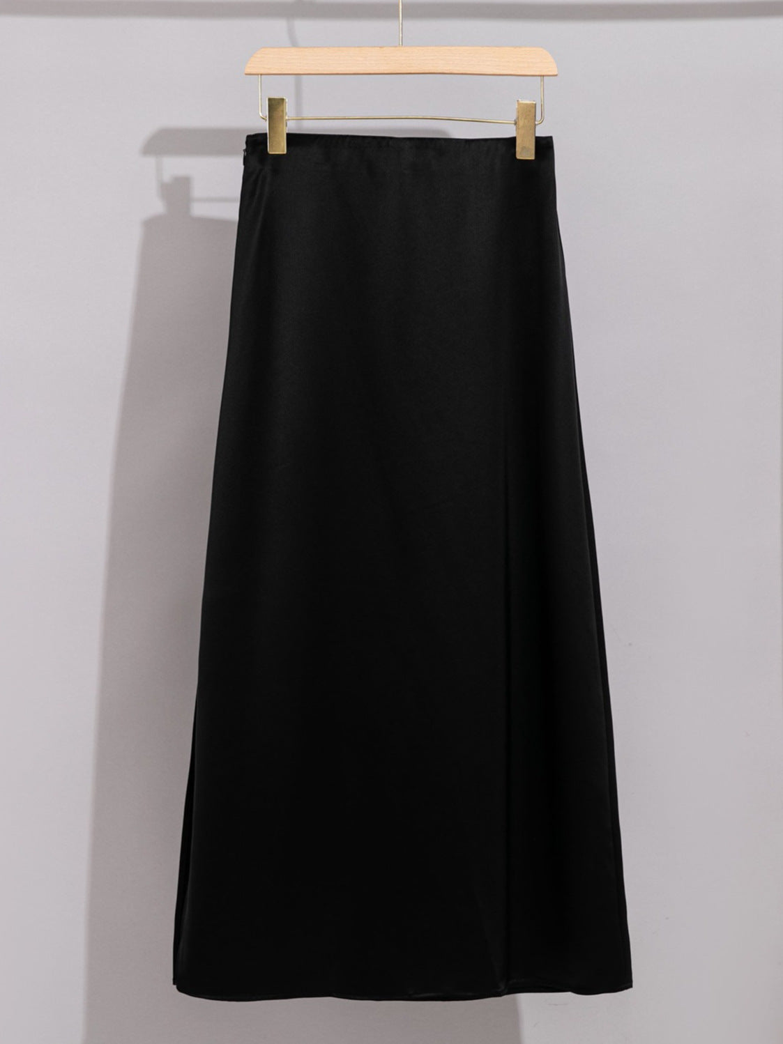 Women’s Acetate High-Waist Slit Skirt