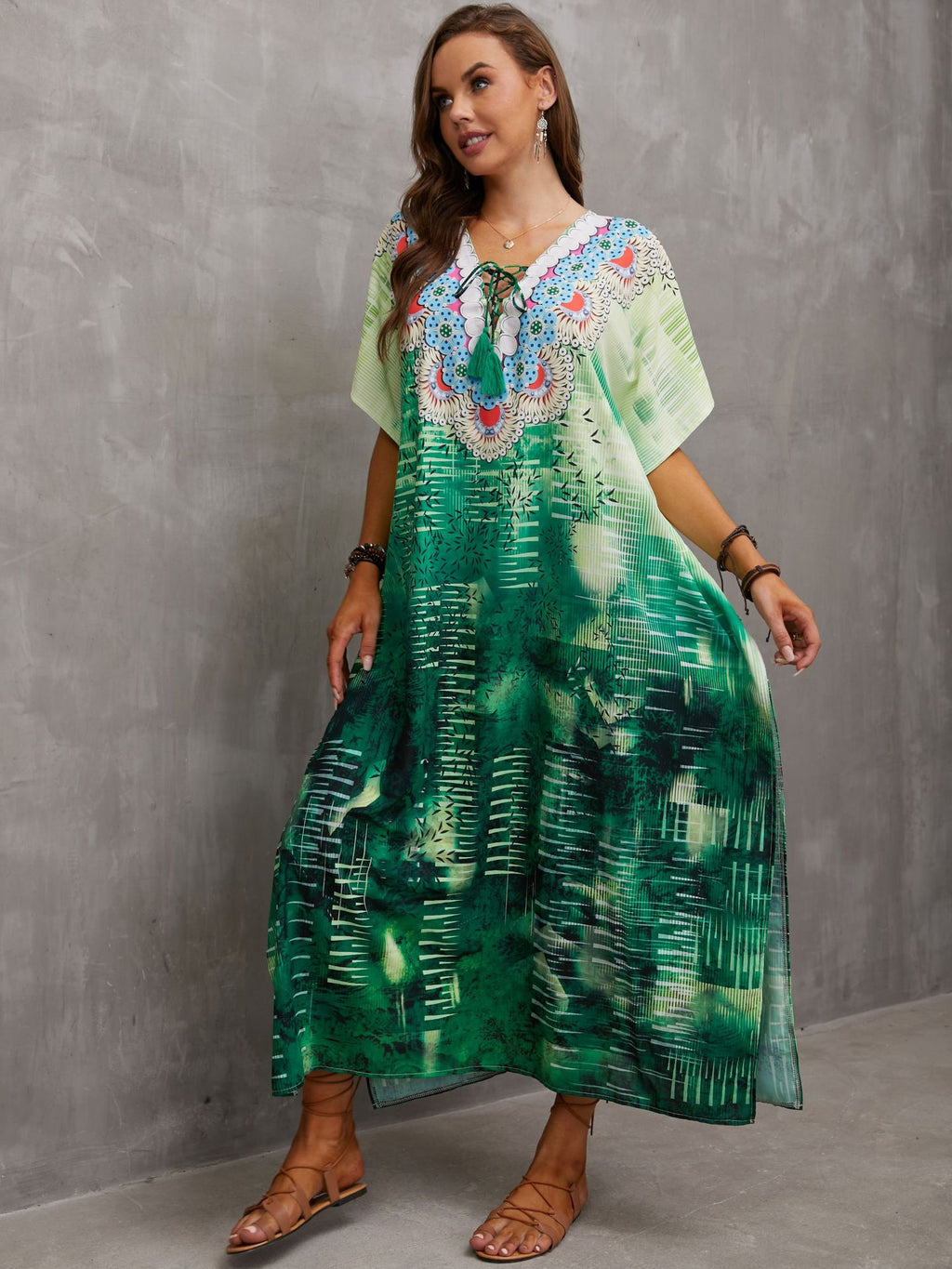 Printed Beach Cover-Up