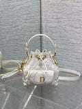 Genuine Leather Bucket Bag