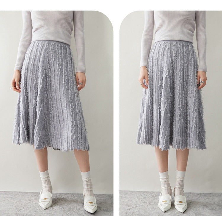 Women’s Cashmere A-Line Midi Skirt