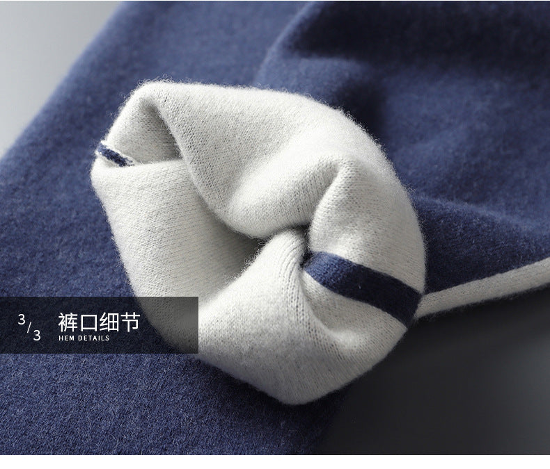 Men’s Cashmere-Style Knit Pants