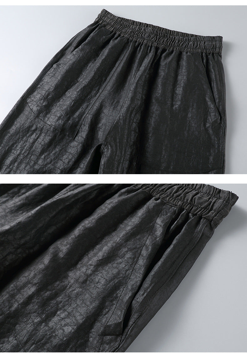 Men’s Mulberry Silk Straight-Leg Pants