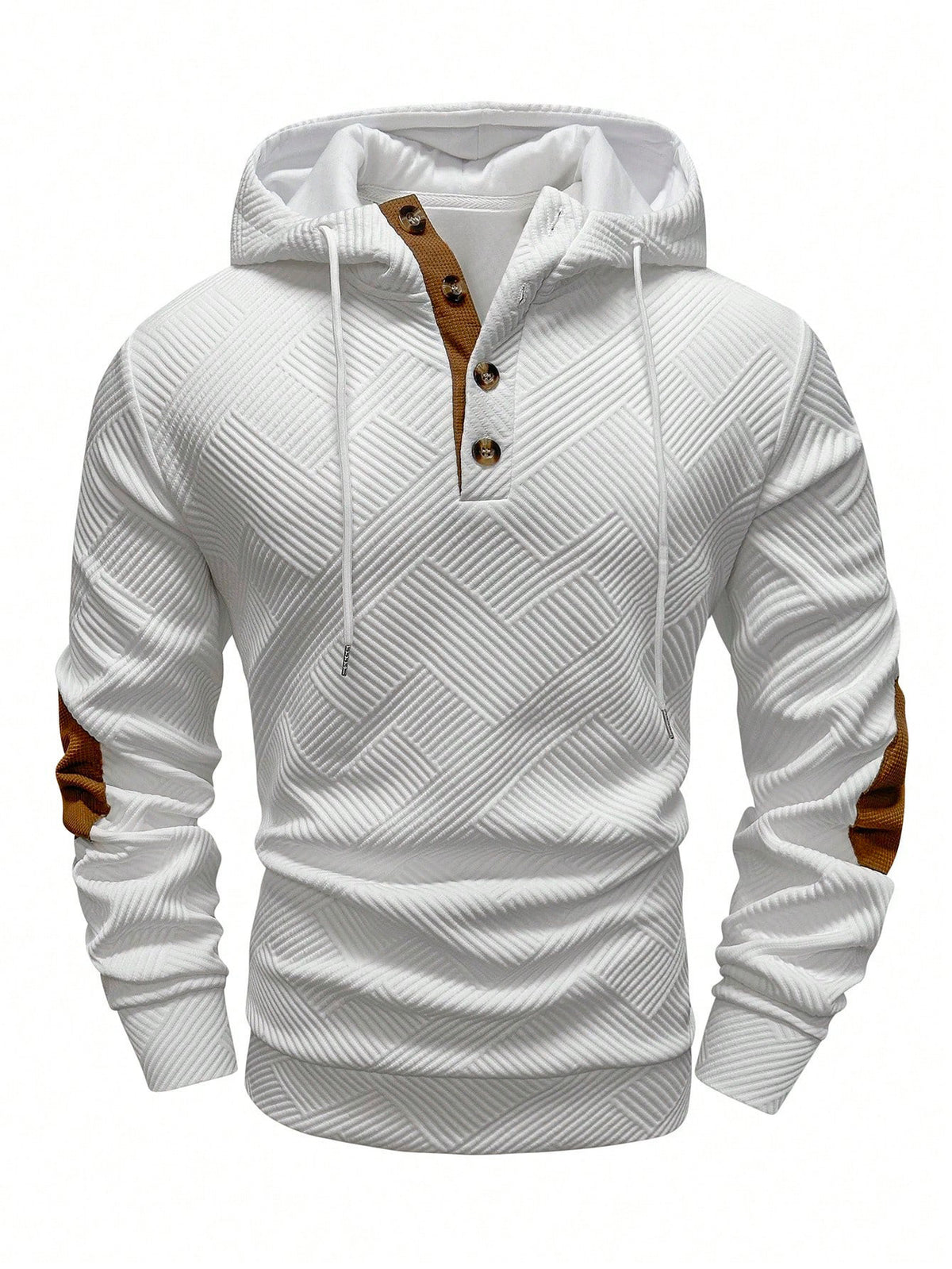 Men's Jacquard Hooded Sweatshirt