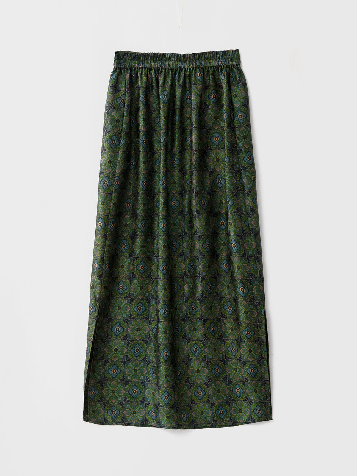 Women’s Mulberry Silk Printed Maxi Skirt