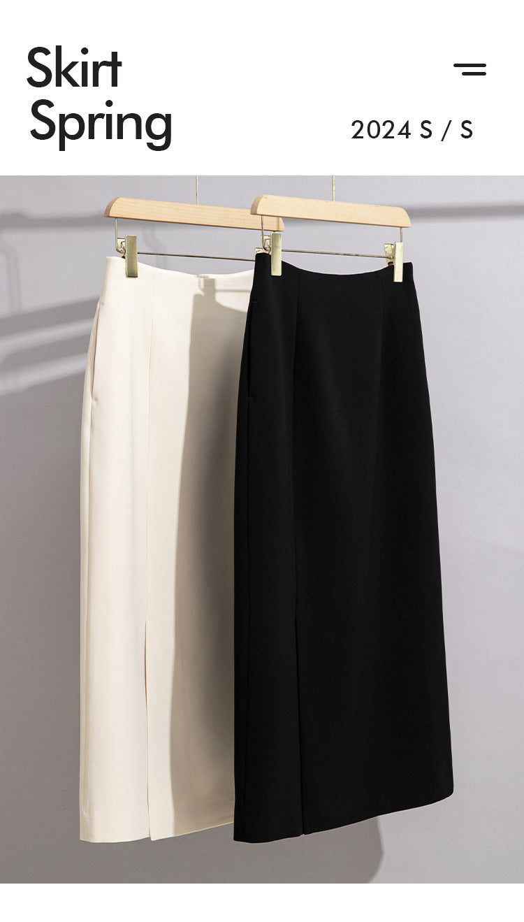 Women’s Acetate Slit Skirt