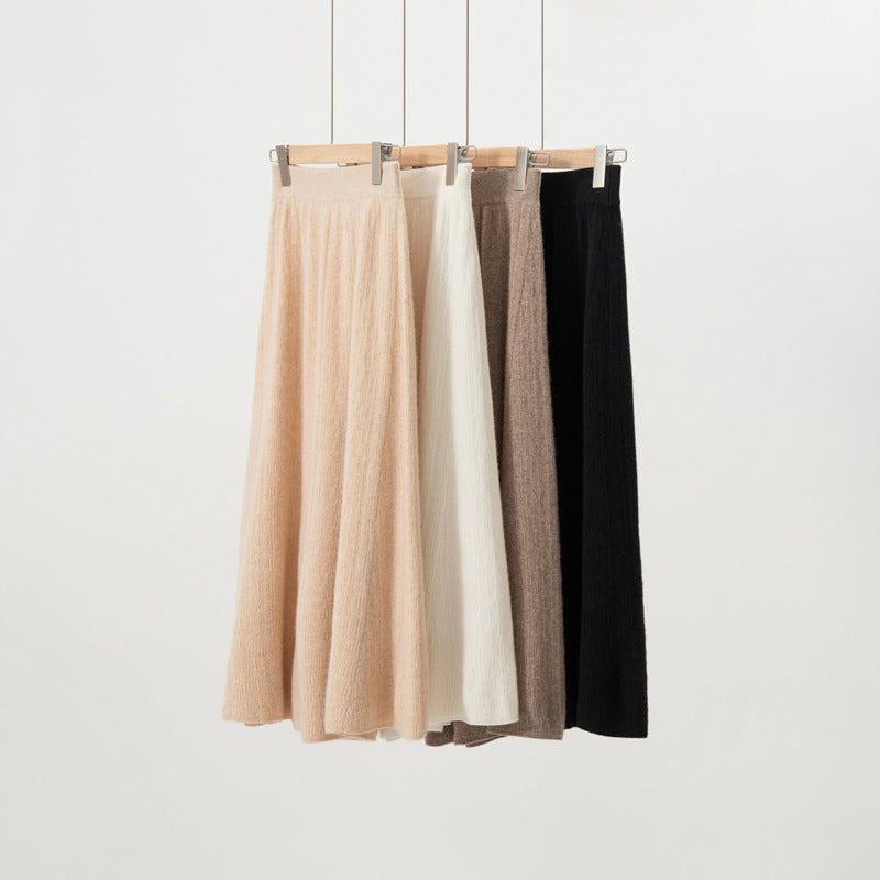 Women’s Cashmere A-Line Skirt