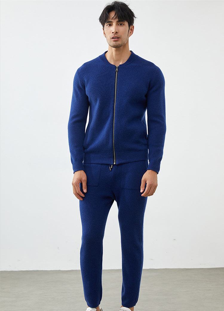 Men’s Cashmere-Wool Straight-Leg Pants