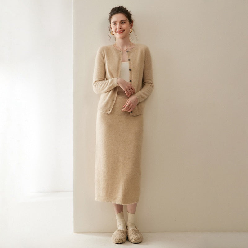 Women’s Pure Cashmere Midi Skirt