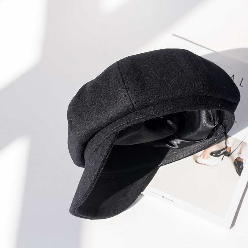 Retro Wool Newsboy Cap