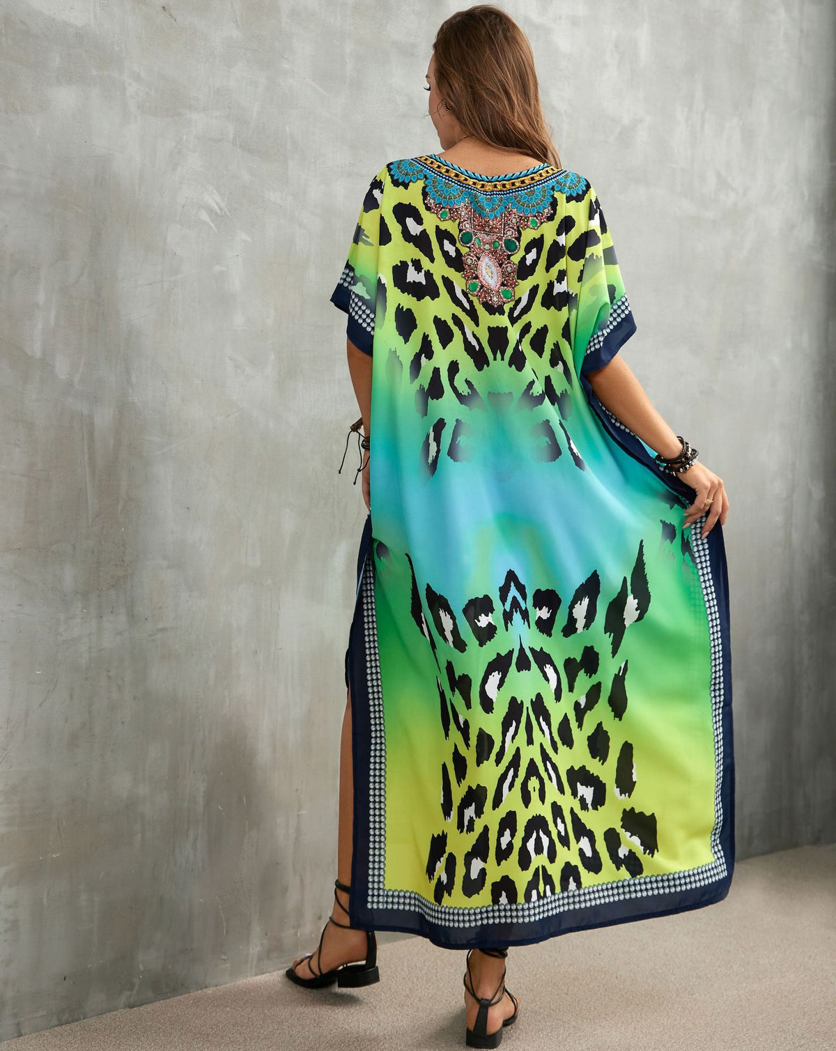 Printed Beach Cover-Up