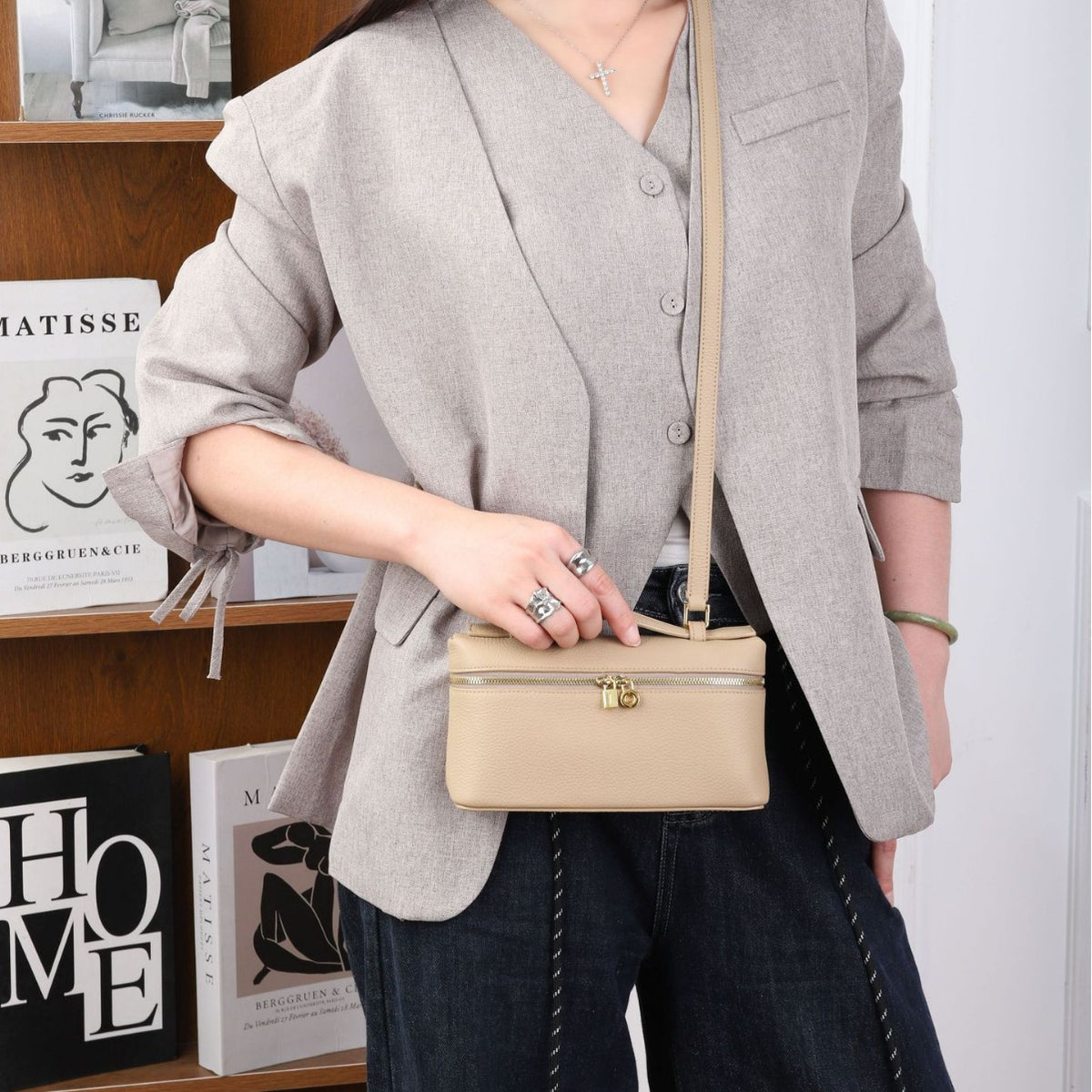 Genuine Leather Crossbody Bag