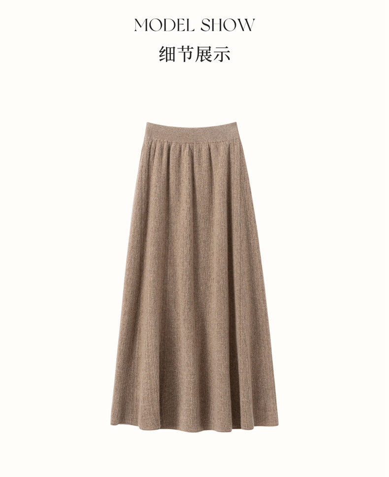Women’s Cashmere-Style A-Line Skirt