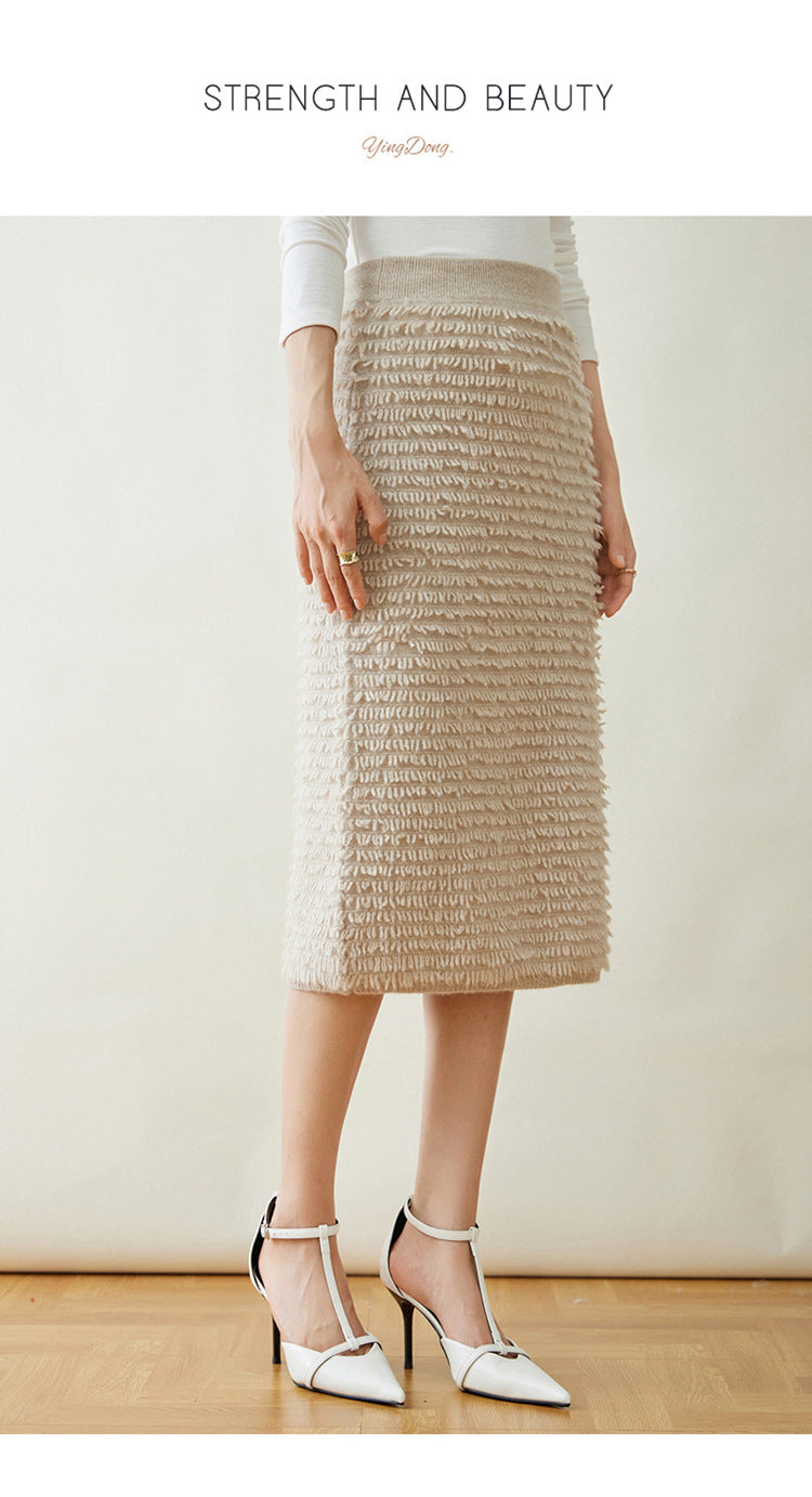 Women’s Cashmere-Style Knit Skirt
