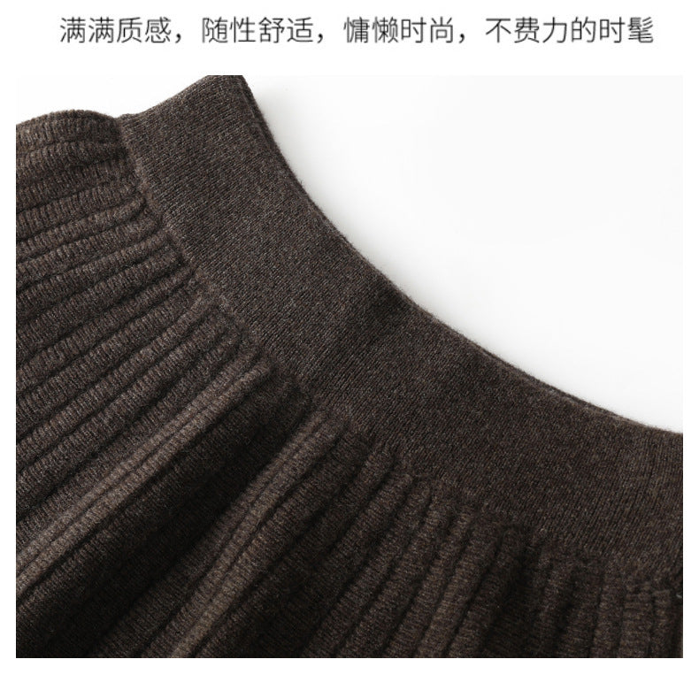 Women’s Wool Pleated Skirt