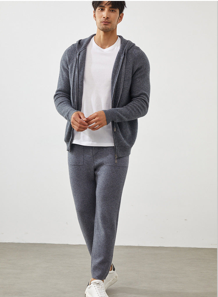 Men’s Cashmere-Wool Straight-Leg Pants