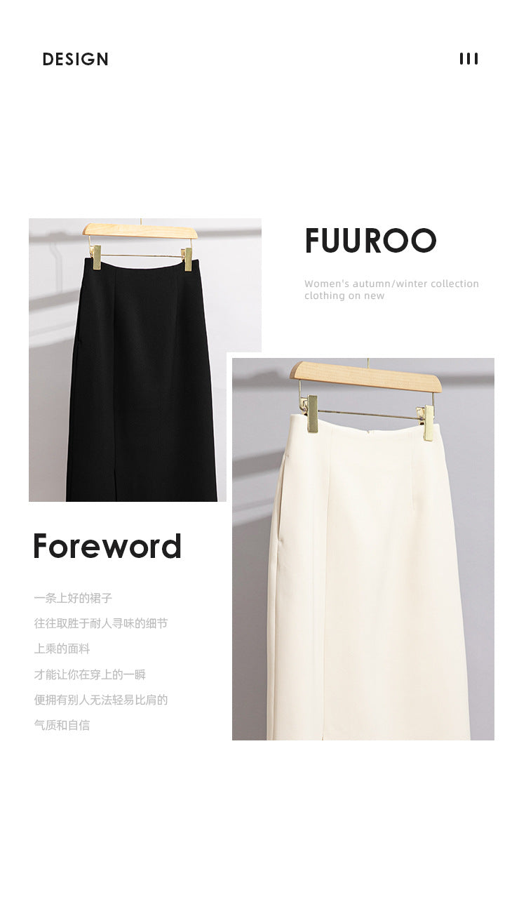 Women’s Acetate Slit Skirt