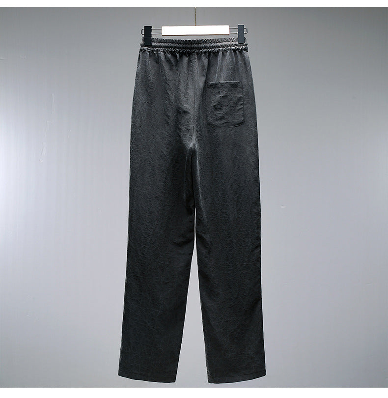 Men’s Mulberry Silk Straight-Leg Pants