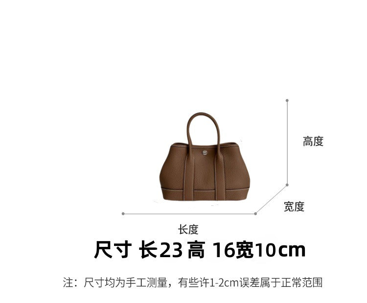 Mini Garden Genuine Leather Handbag