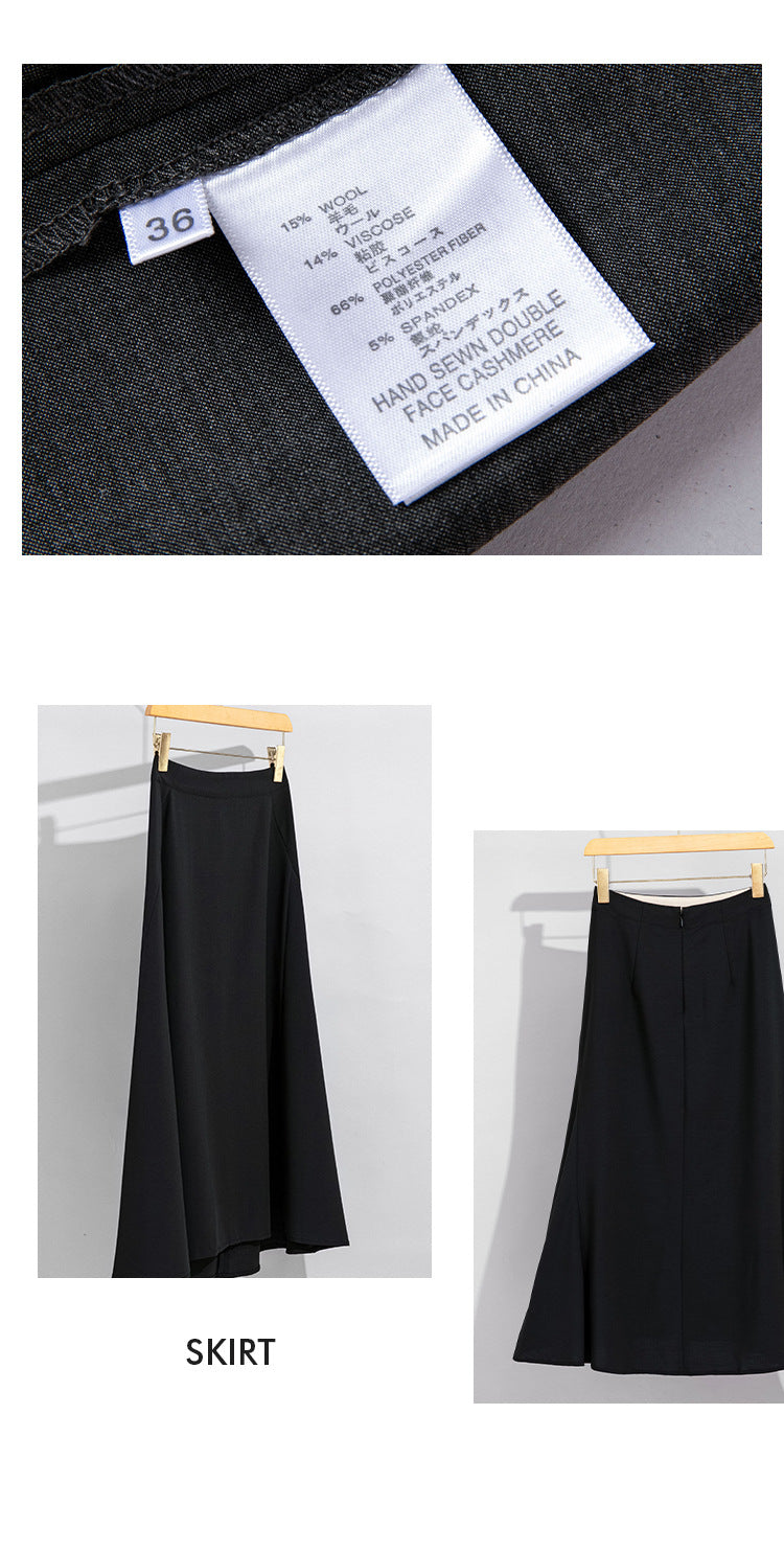 Women’s Wool Fishtail Skirt
