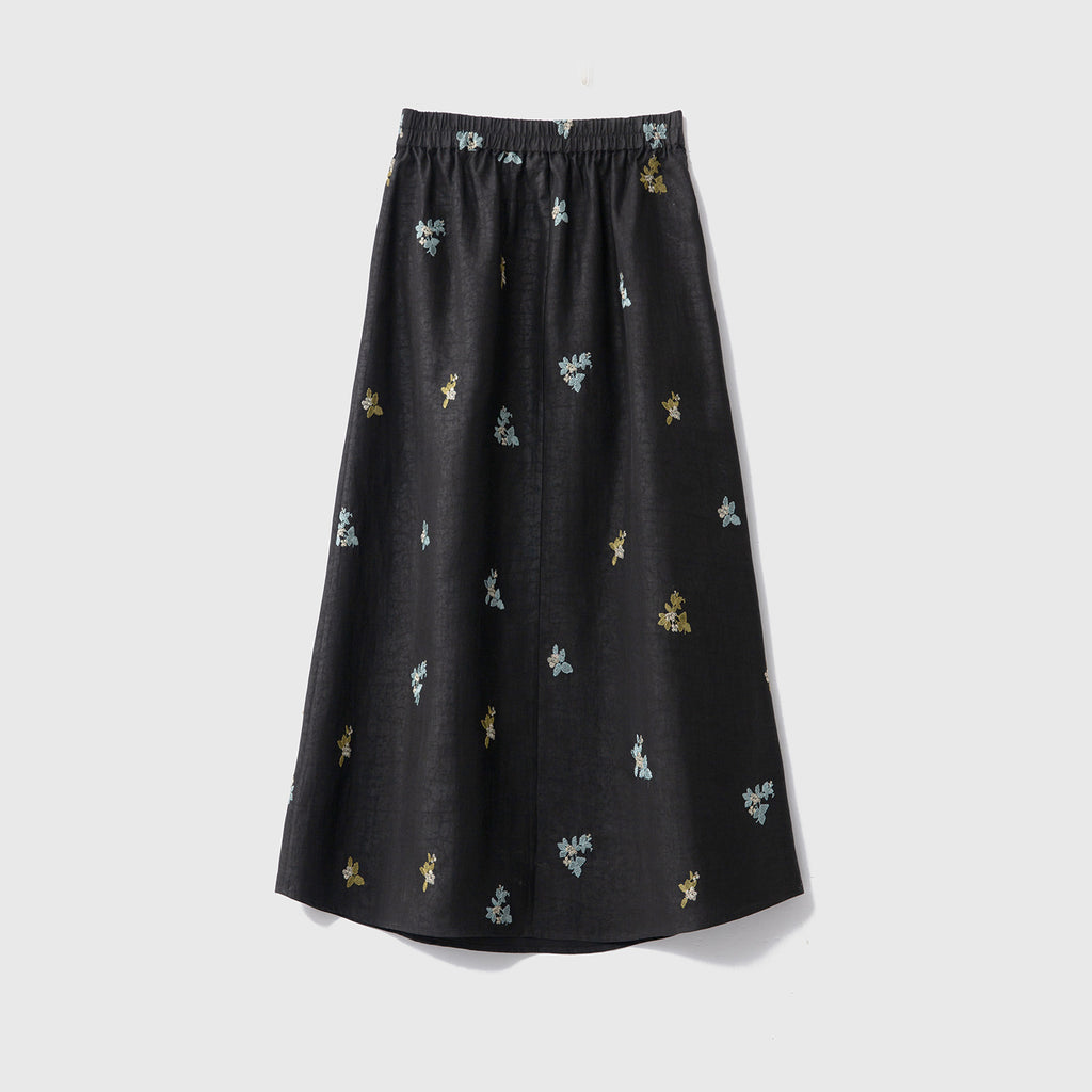Women’s Mulberry Silk Embroidered Skirt