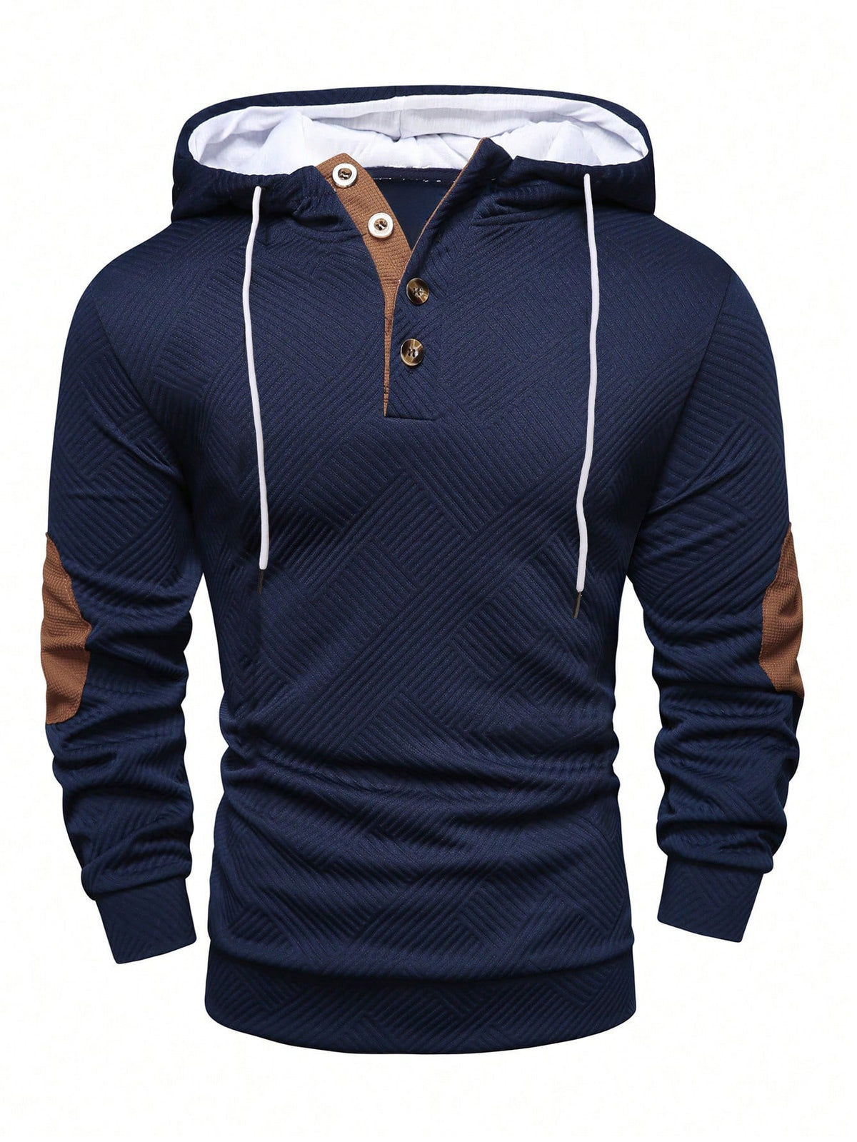 Men's Jacquard Hooded Sweatshirt