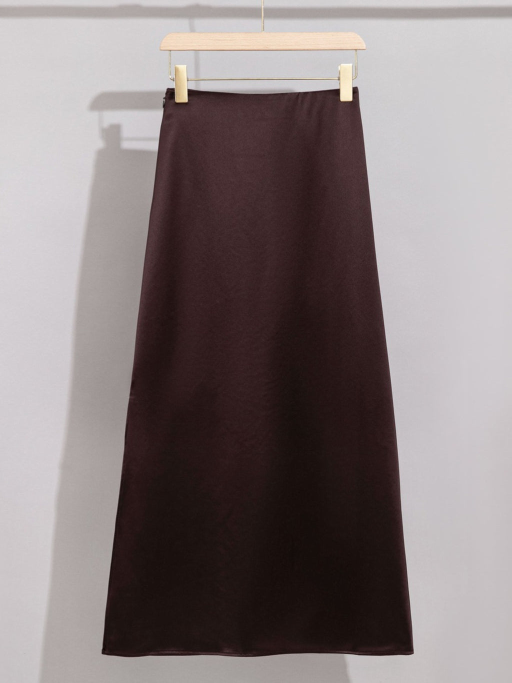 Women’s Acetate High-Waist Slit Skirt