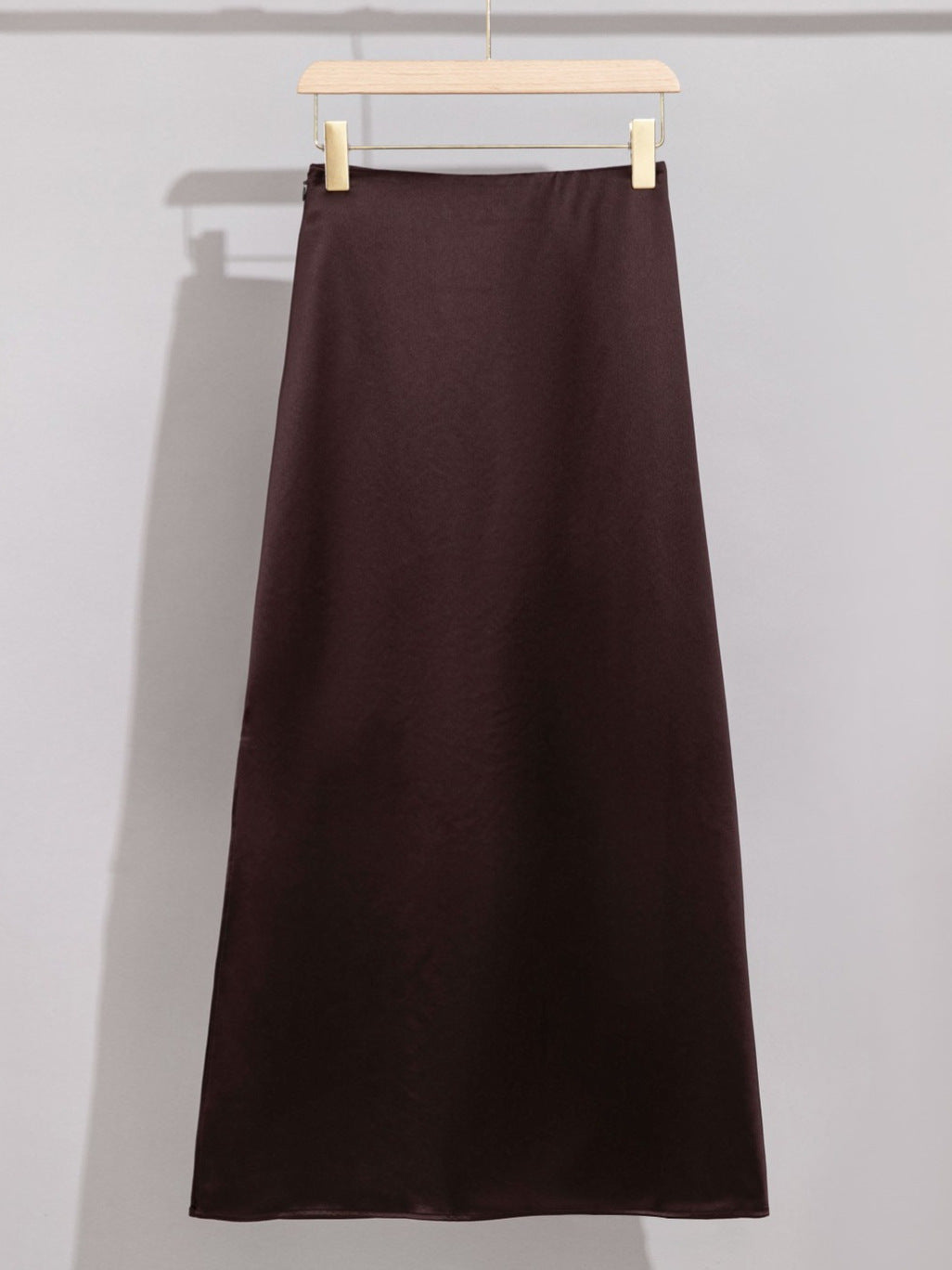 Women’s Acetate High-Waist Slit Skirt