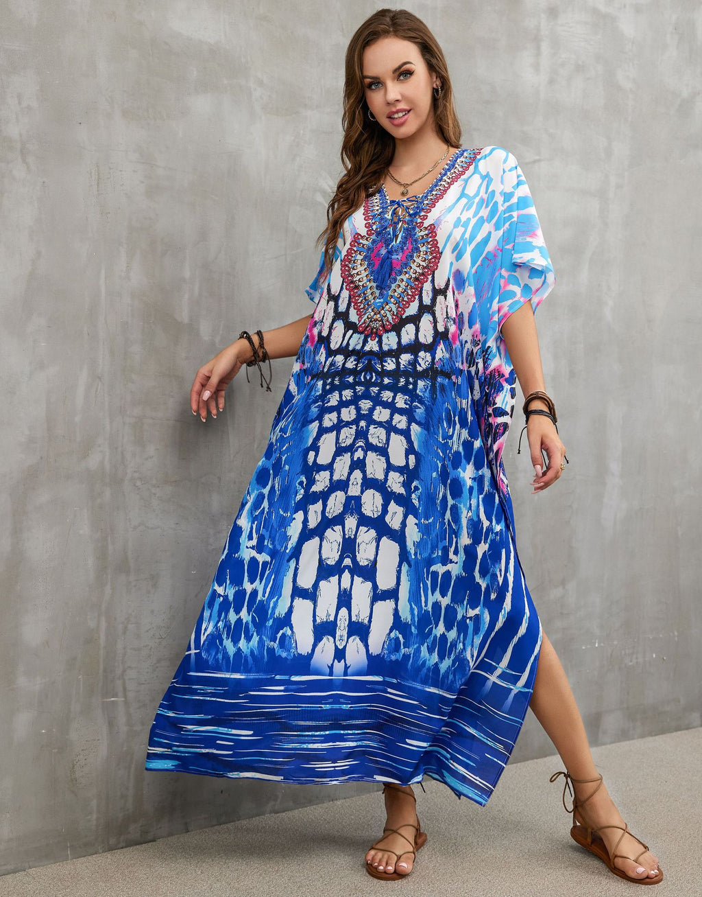 Printed Beach Cover-Up