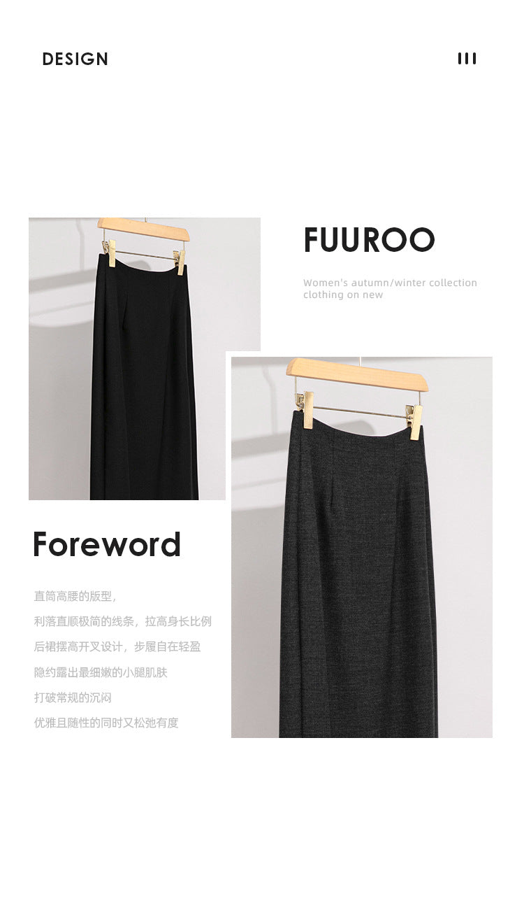 Women’s Wool Midi Skirt