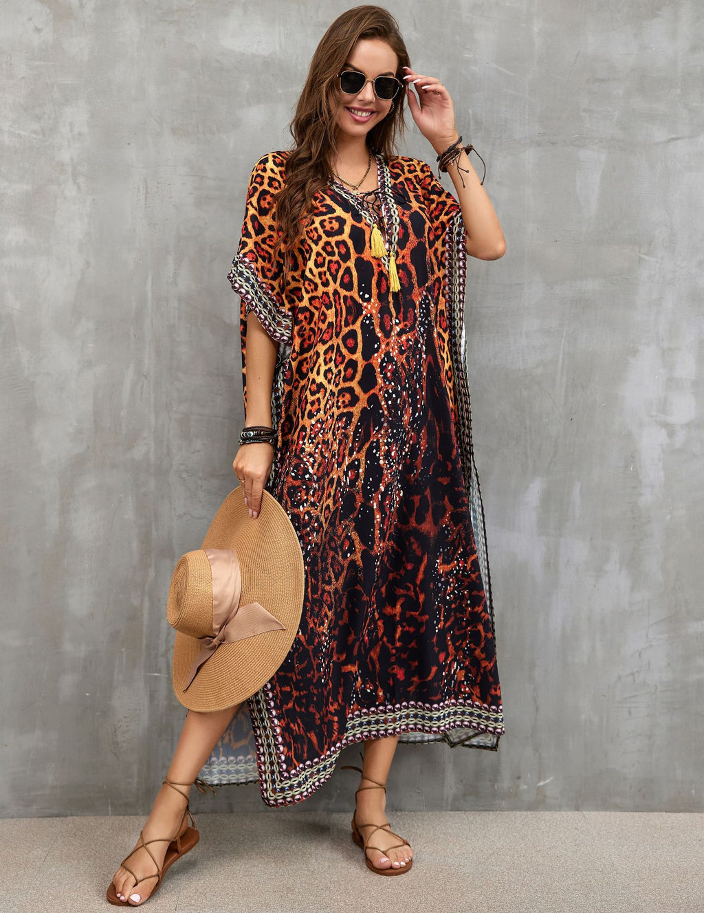 Printed Beach Cover-Up