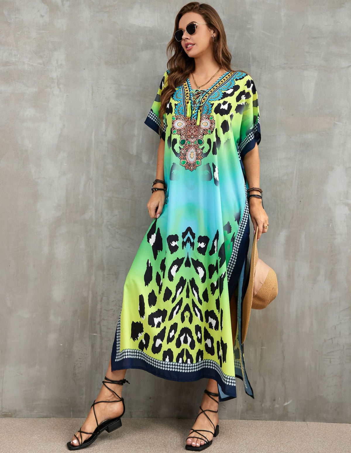 Printed Beach Cover-Up