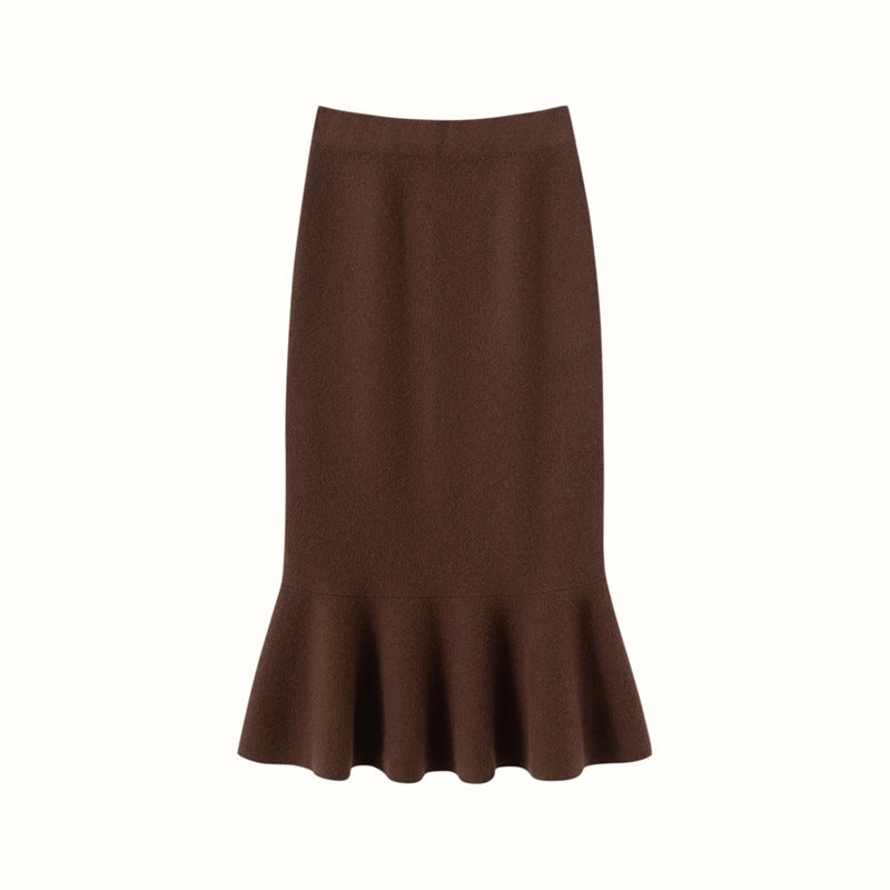 Women’s Cashmere-Wool Fishtail Skirt