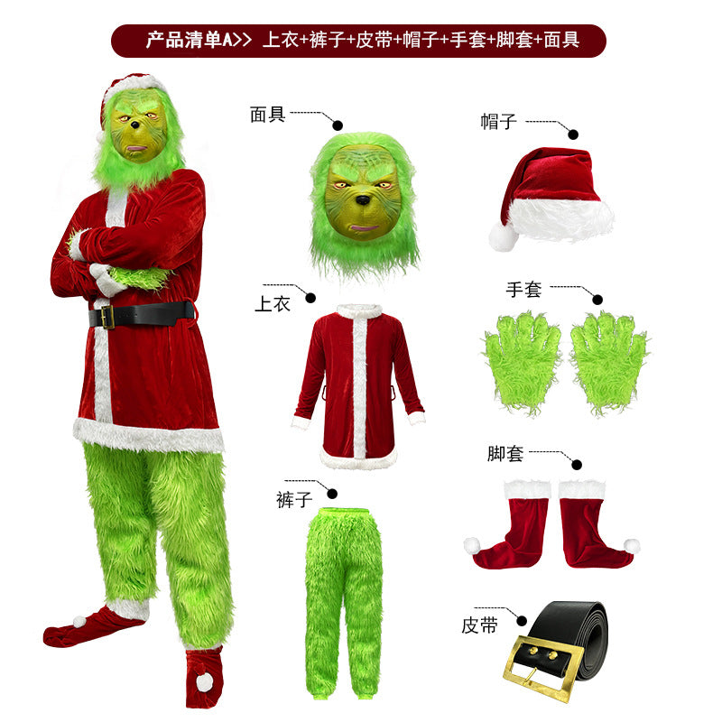 Green Holiday Monster Costume Set