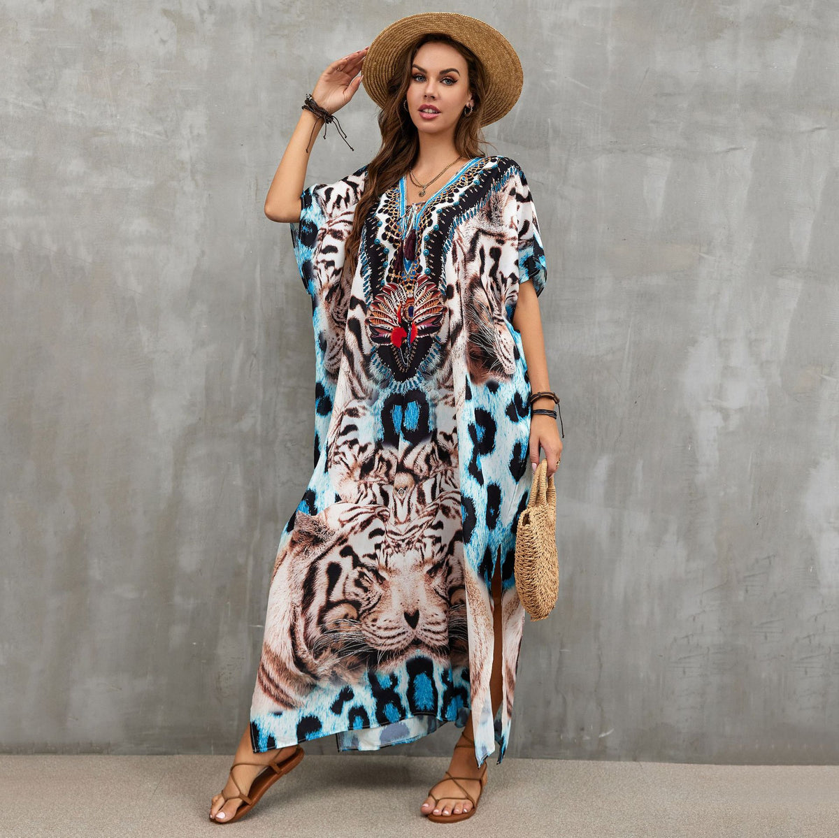 Printed Beach Cover-Up