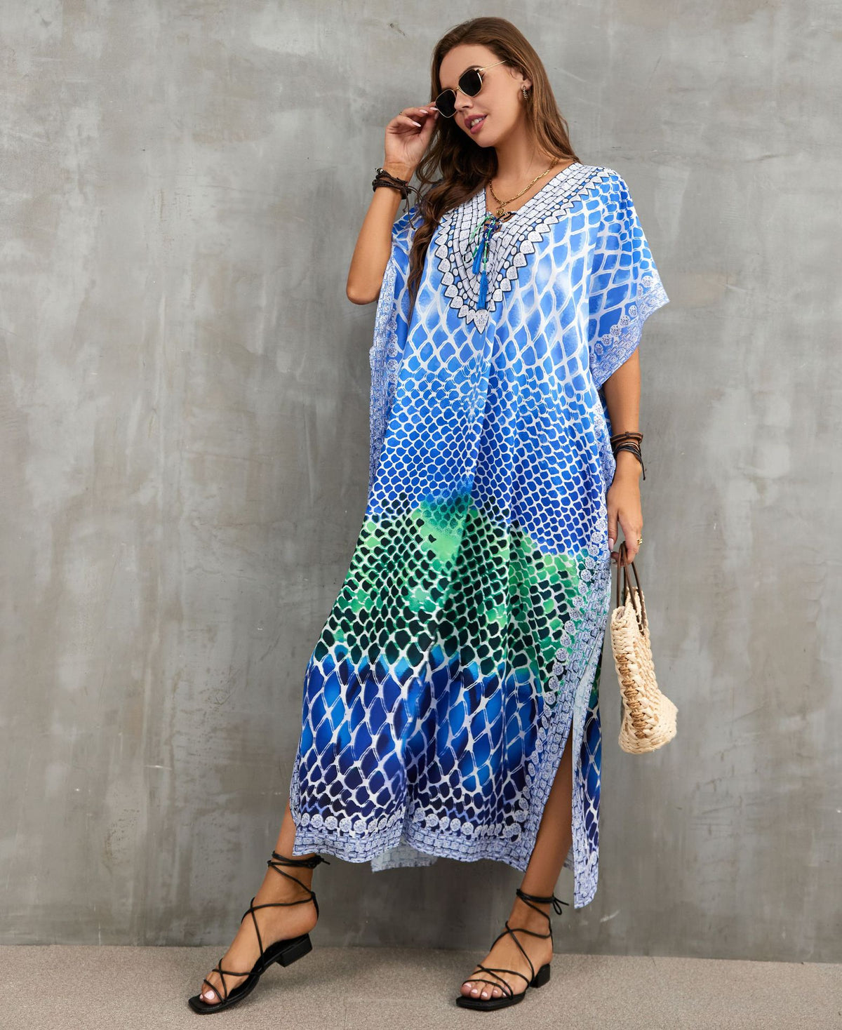Printed Beach Cover-Up