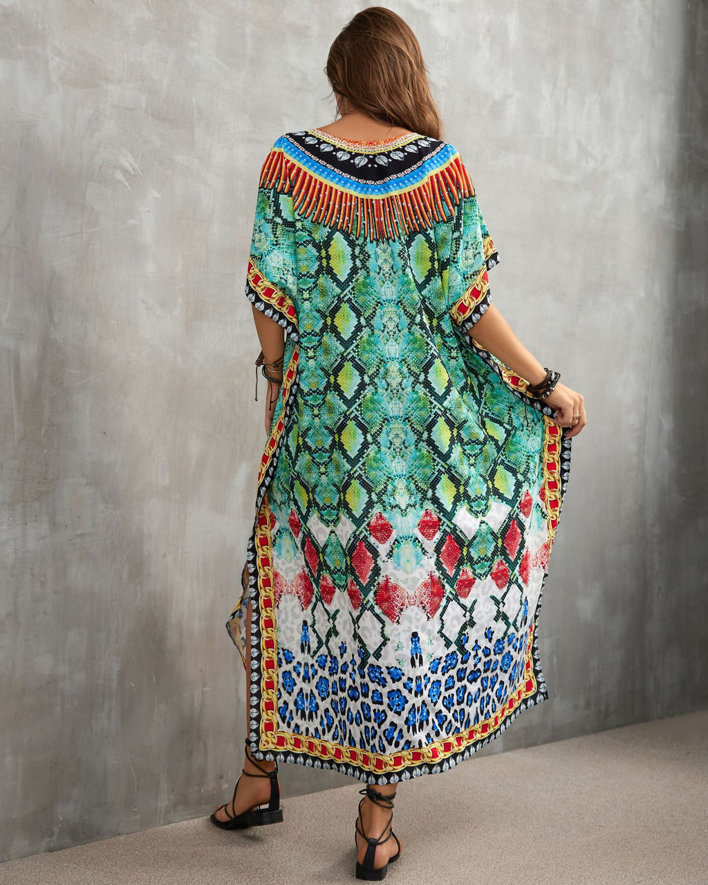 Printed Beach Cover-Up