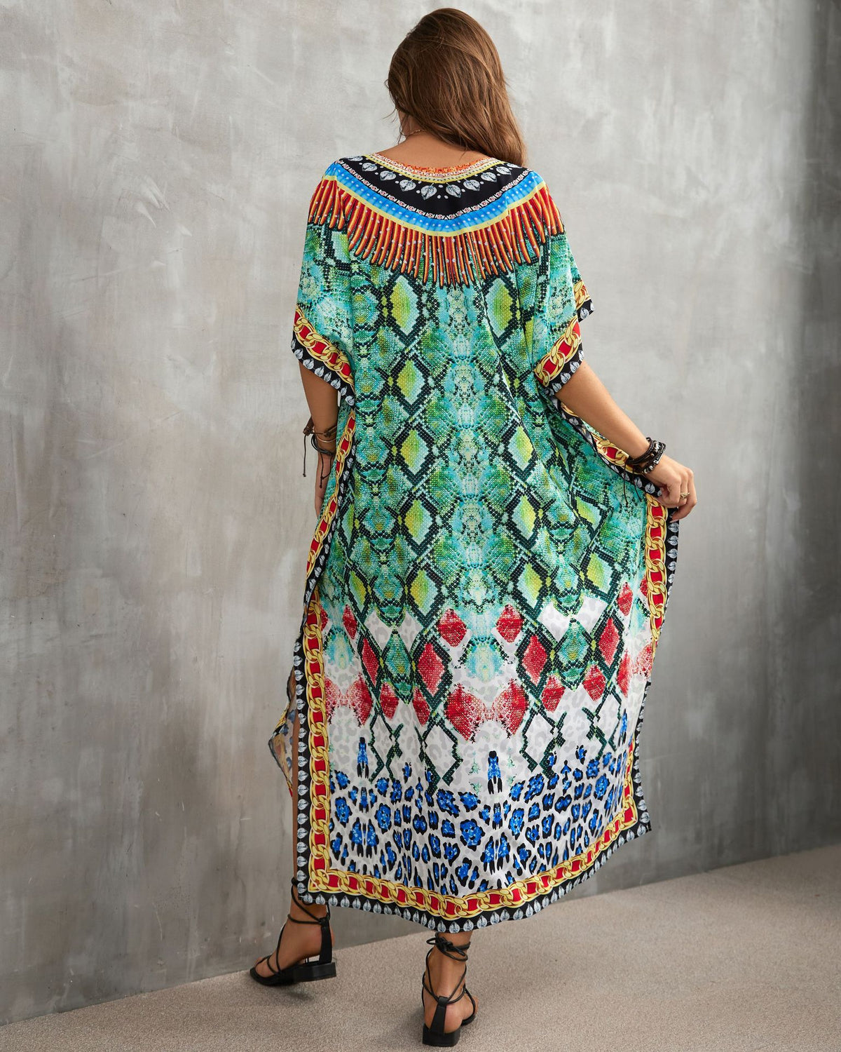 Printed Beach Cover-Up