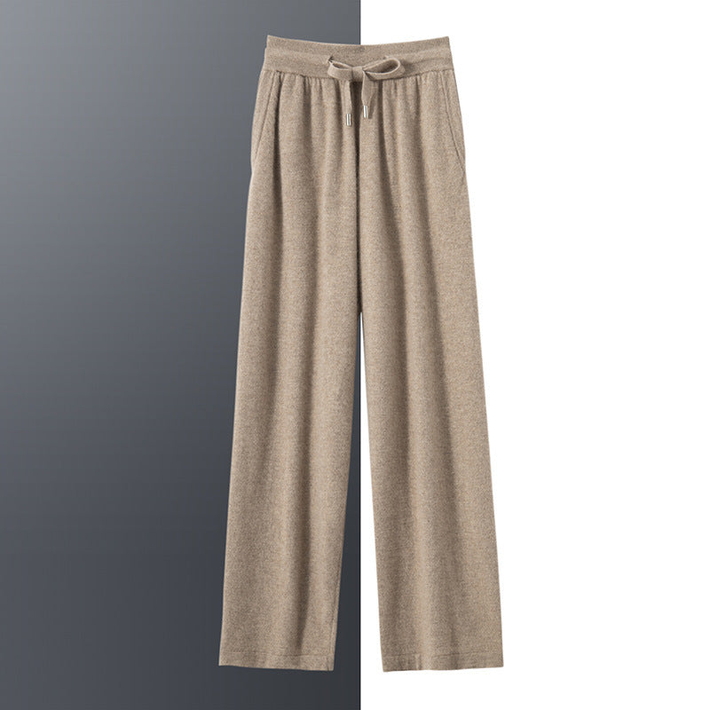 Men’s 100% Cashmere Straight-Leg Pants