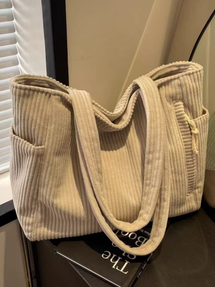 Corduroy Tote Bag